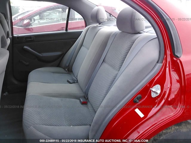 1HGES16325L027523 - 2005 HONDA CIVIC DX VP 红色 照片 8