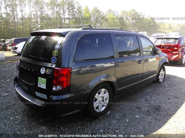 2D4RN4DG8BR714929 - 2011 DODGE GRAND CARAVAN EXPRESS BLACK photo 4