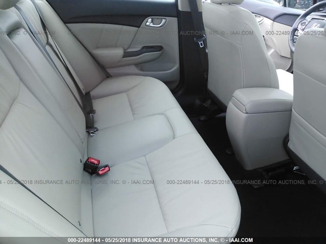 19XFB2F98FE243206 - 2015 HONDA CIVIC EXL მუქწითელი ფოტო 8