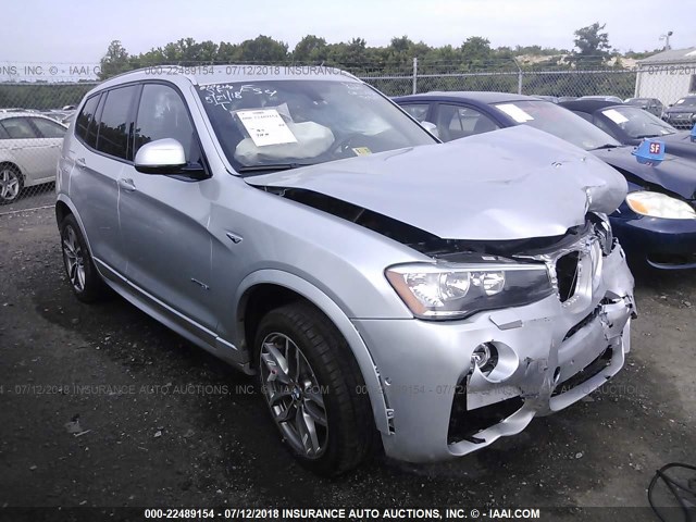 5UXWX9C59H0T09218 - 2017 BMW X3 XDRIVE28I SILVER photo 1