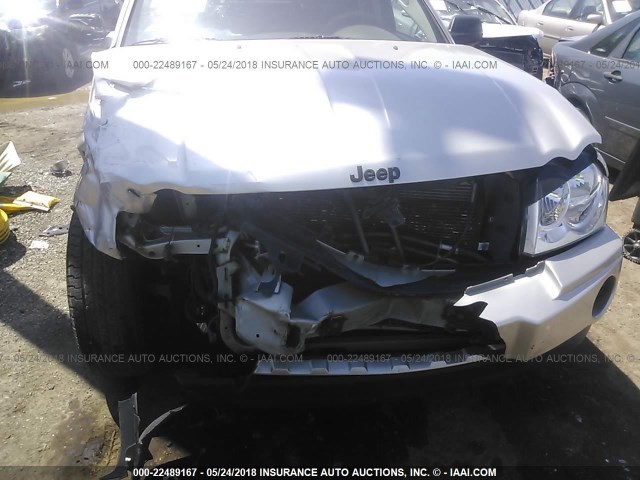 1J8GR48K17C500543 - 2007 JEEP GRAND CHEROKEE LAREDO/COLUMBIA/FREEDOM 银色 照片 6