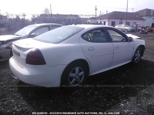 2G2WP552X81147069 - 2008 PONTIAC GRAND PRIX WHITE photo 4
