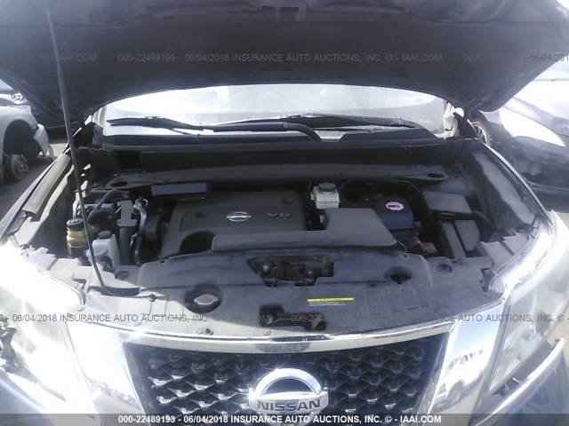 5N1AR2MN7DC643666 - 2013 NISSAN PATHFINDER S/SV/SL/PLATINUM 蓝色 照片 10