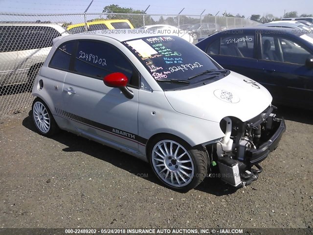 3C3CFFFH9GT184318 - 2016 FIAT 500 ABARTH GRAY photo 1