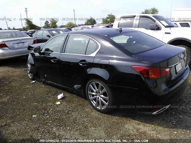 JTHBE1BL6D5001085 - 2013 LEXUS GS 350 BLACK photo 3