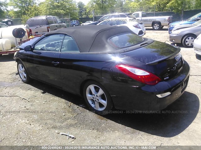 4T1FA38P17U119250 - 2007 TOYOTA CAMRY SOLARA SE/SLE BLACK photo 3