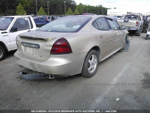 2G2WP522241323207 - 2004 PONTIAC GRAND PRIX GT GOLD photo 4