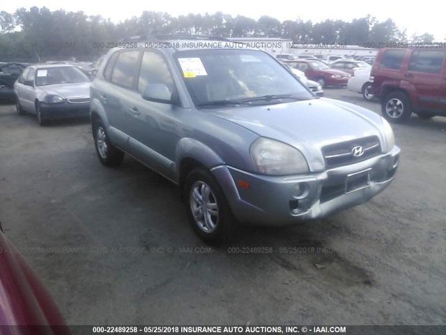 KM8JN72D86U352593 - 2006 HYUNDAI TUCSON GLS/LIMITED Light Blue photo 1