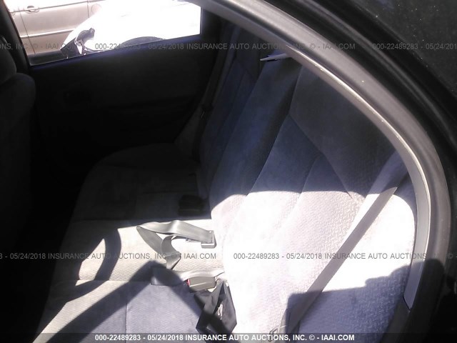 KNAFB121035298201 - 2003 KIA SPECTRA LS BLACK photo 8