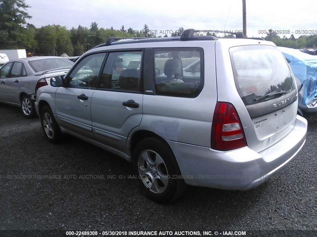 JF1SG65663G770094 - 2003 SUBARU FORESTER 2.5XS SILVER photo 3