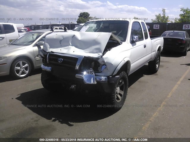 4TAWN74N8WZ115732 - 1998 TOYOTA TACOMA XTRACAB LIMITED/SR5 WHITE photo 2