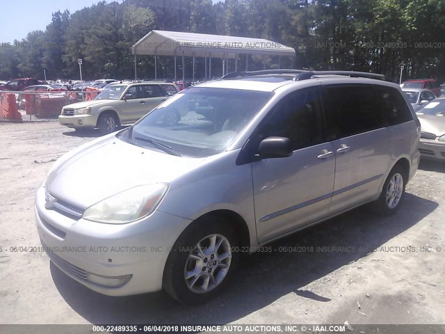 5TDBA22C45S054401 - 2005 TOYOTA SIENNA XLE/XLE LIMITED SILVER photo 2