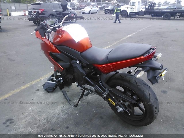 JKAEXEC14BDA64621 - 2011 KAWASAKI EX650 C 橙色 照片 3