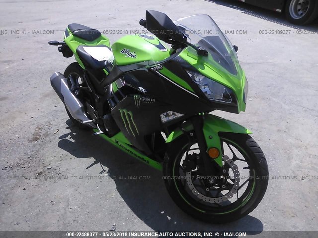 JKAEX8A18DDA13498 - 2013 KAWASAKI EX300 A GREEN photo 1