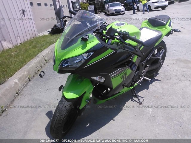 JKAEX8A18DDA13498 - 2013 KAWASAKI EX300 A GREEN photo 2