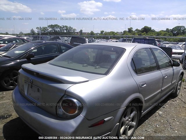 JN1DA31D33T514223 - 2003 NISSAN MAXIMA GLE/GXE/SE SILVER photo 4