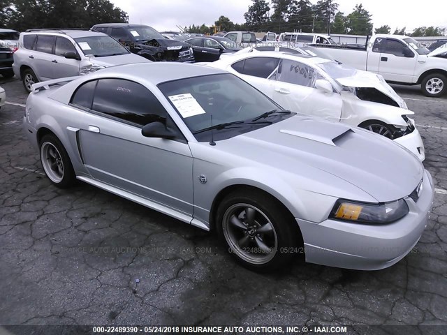 1FAFP42X34F129947 - 2004 FORD MUSTANG GT SILVER photo 1