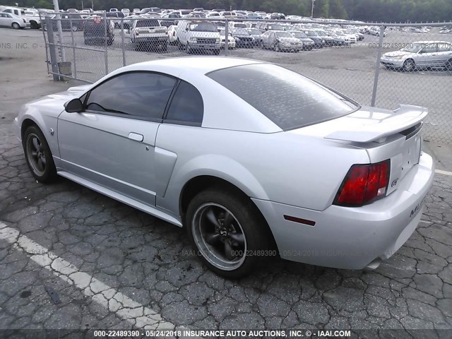 1FAFP42X34F129947 - 2004 FORD MUSTANG GT SILVER photo 3