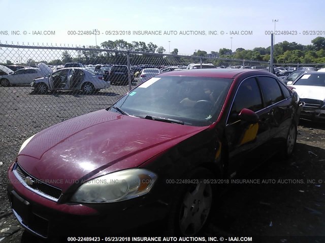 2G1WD58C189106803 - 2008 CHEVROLET IMPALA SUPER SPORT RED photo 2