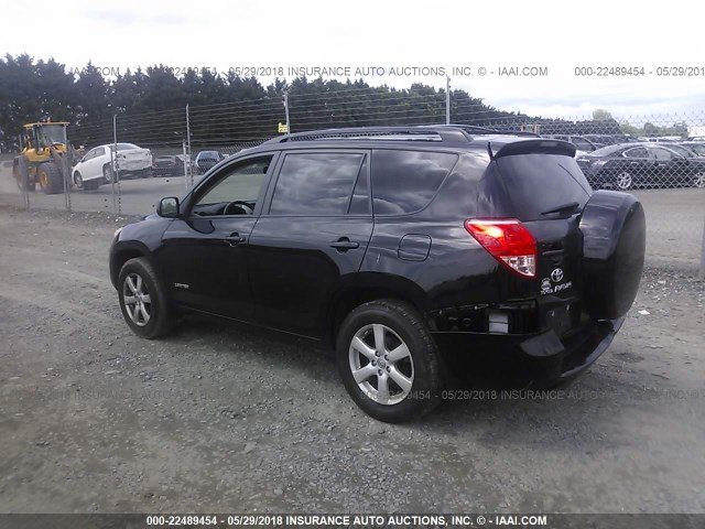 JTMBD31V785203748 - 2008 TOYOTA RAV4 LIMITED BLACK photo 3