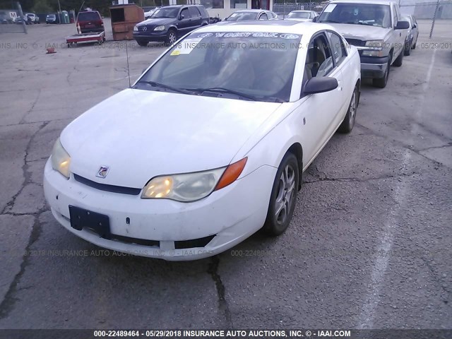1G8AW12F24Z133509 - 2004 SATURN ION LEVEL 3 WHITE photo 2