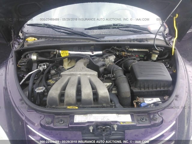 3C3AY75S85T347834 - 2005 CHRYSLER PT CRUISER GT PURPLE photo 10