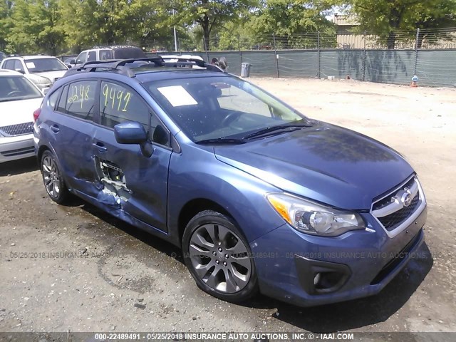 JF1GPAL61CG226159 - 2012 SUBARU IMPREZA SPORT PREMIUM BLUE photo 1