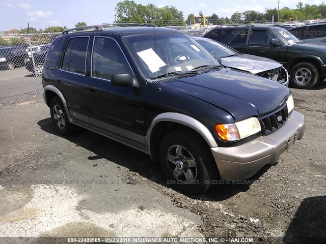 KNDJA723925151524 - 2002 KIA SPORTAGE BLACK photo 1