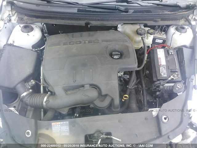 1G1ZC5EU5CF310663 - 2012 CHEVROLET MALIBU 1LT WHITE photo 10