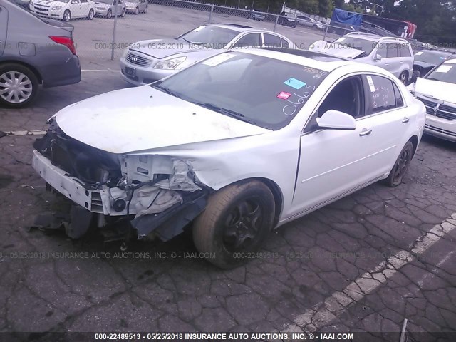 1G1ZC5EU5CF310663 - 2012 CHEVROLET MALIBU 1LT WHITE photo 2