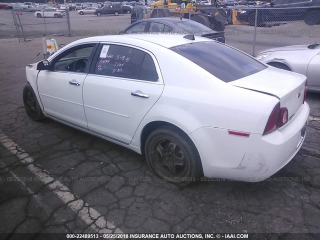 1G1ZC5EU5CF310663 - 2012 CHEVROLET MALIBU 1LT WHITE photo 3