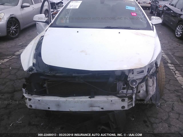 1G1ZC5EU5CF310663 - 2012 CHEVROLET MALIBU 1LT WHITE photo 6