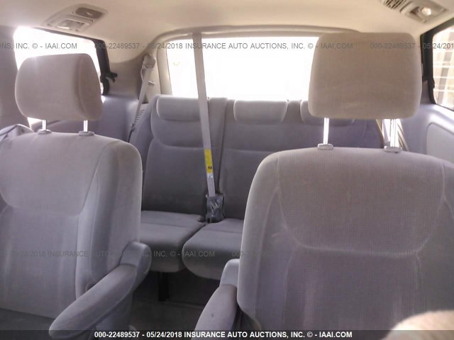 5TDZA23C34S175125 - 2004 TOYOTA SIENNA CE/LE SILVER photo 8