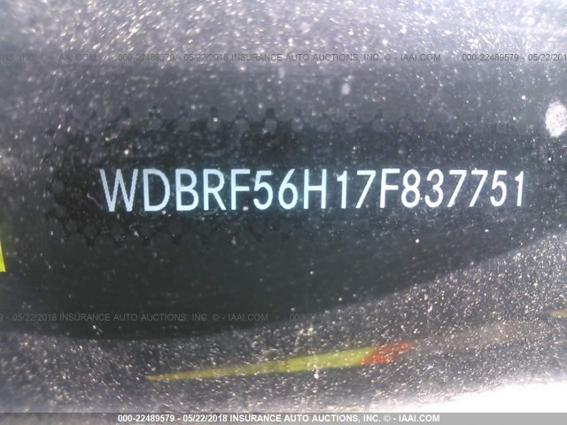 WDBRF56H17F837751 - 2007 MERCEDES-BENZ C 350 BLACK photo 9