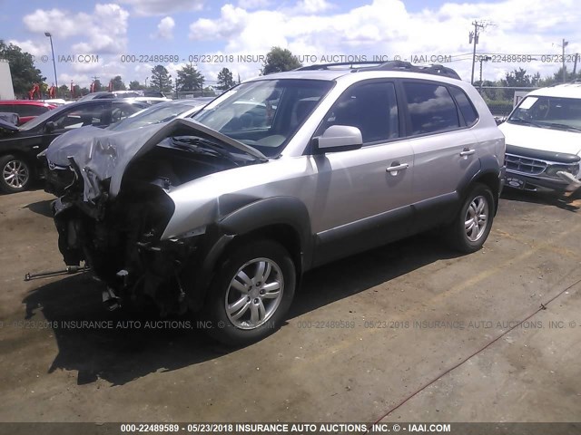 KM8JN12D06U292869 - 2006 HYUNDAI TUCSON GLS/LIMITED GRAY photo 2