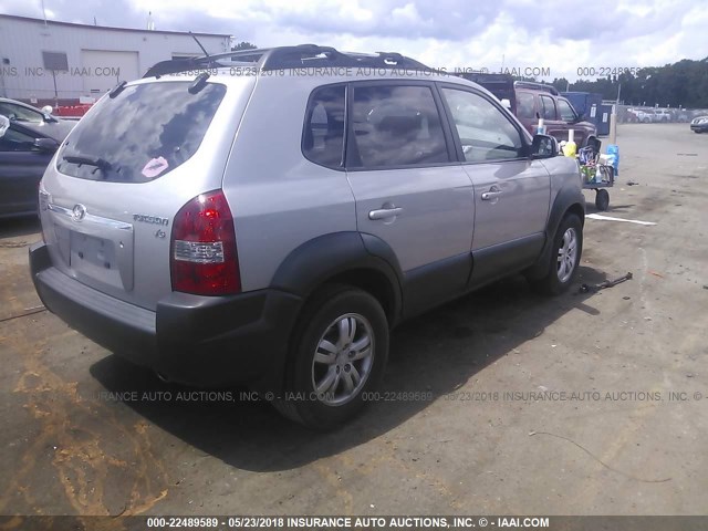 KM8JN12D06U292869 - 2006 HYUNDAI TUCSON GLS/LIMITED GRAY photo 4