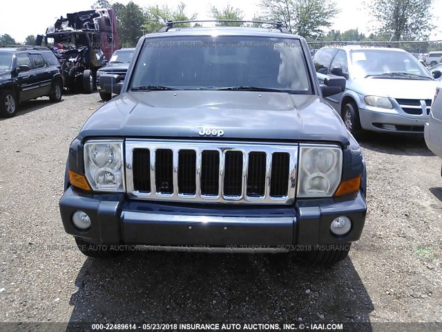 1J8HH48K16C314166 - 2006 JEEP COMMANDER ლურჯი ფოტო 6