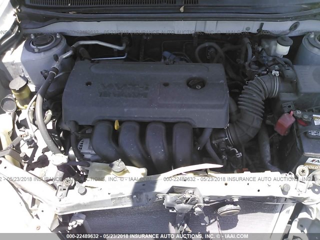 2T1KR32E07C660774 - 2007 TOYOTA COROLLA MATRIX XR SILVER photo 10