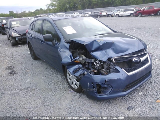 JF1GPAA61CH239670 - 2012 SUBARU IMPREZA BLUE photo 1