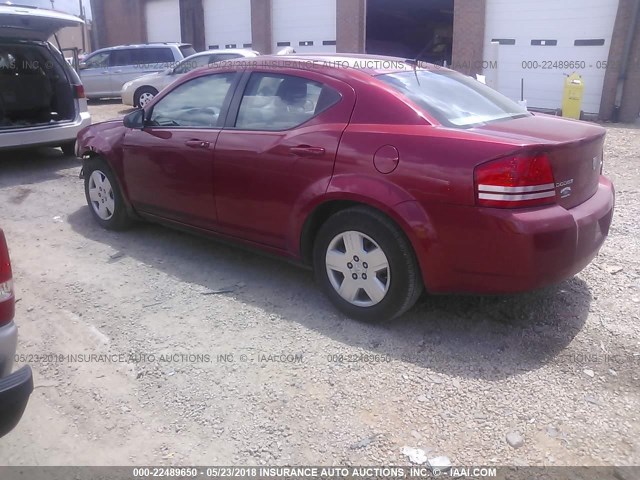 1B3CC4FB5AN127434 - 2010 DODGE AVENGER SXT RED photo 3