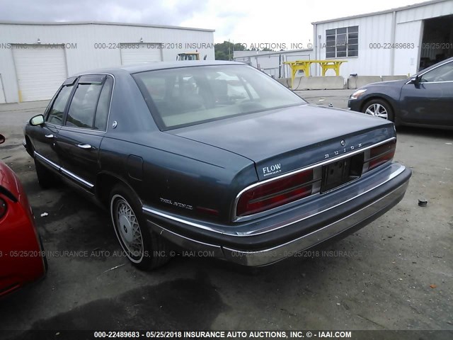 1G4CW52L9R1628268 - 1994 BUICK PARK AVENUE  BLUE photo 3