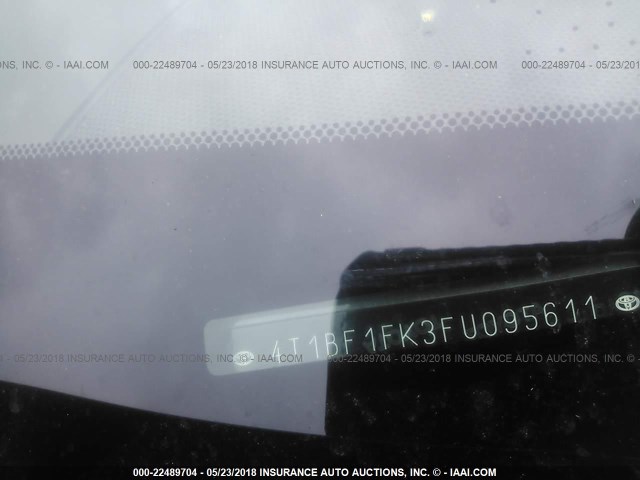 4T1BF1FK3FU095611 - 2015 TOYOTA CAMRY LE/XLE/SE/XSE GRAY photo 9