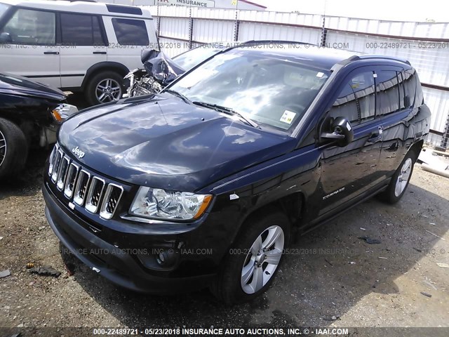 1J4NT1FA4BD226793 - 2011 JEEP COMPASS SPORT BLACK photo 2