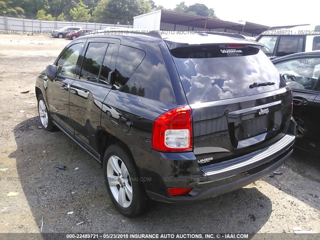 1J4NT1FA4BD226793 - 2011 JEEP COMPASS SPORT BLACK photo 3