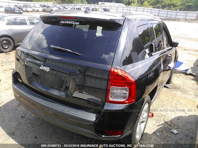 1J4NT1FA4BD226793 - 2011 JEEP COMPASS SPORT BLACK photo 4