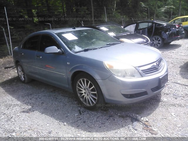 1G8ZV57737F297310 - 2007 SATURN AURA XR Light Blue photo 1