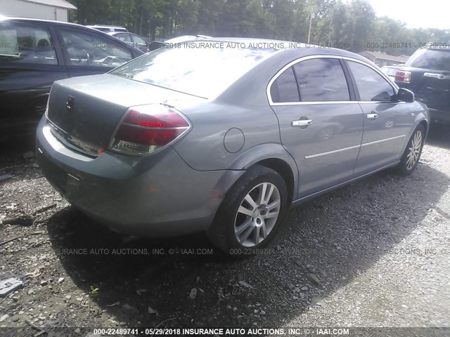 1G8ZV57737F297310 - 2007 SATURN AURA XR Light Blue photo 4