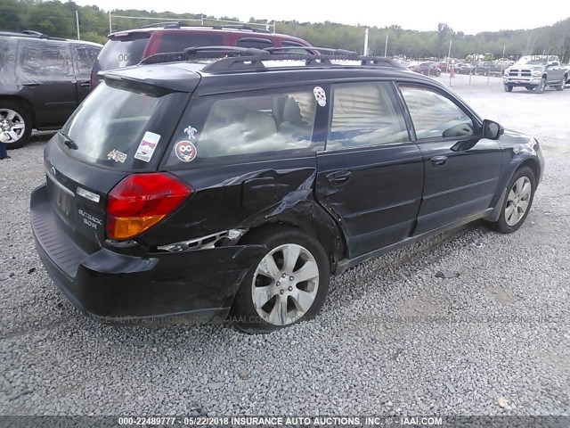 4S4BP85C454337420 - 2005 SUBARU LEGACY OUTBACK H6 R VDC BLACK photo 4