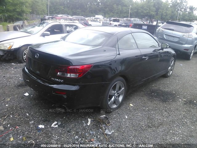 JTHFF2C21B2517704 - 2011 LEXUS IS 250 BLACK photo 4