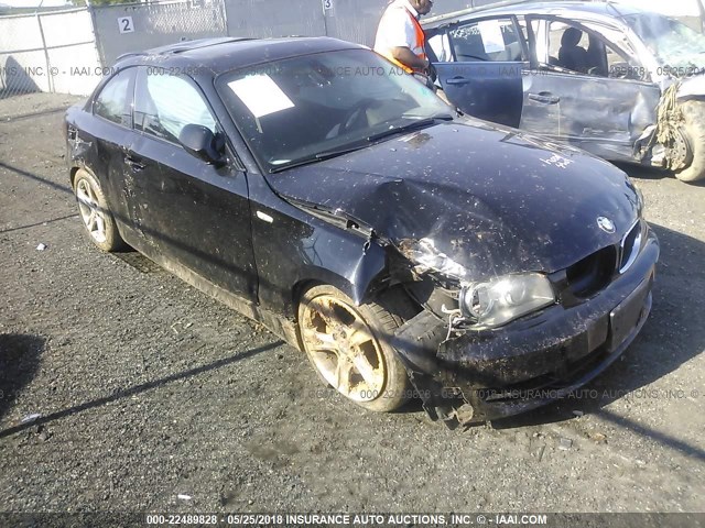 WBAUP7C54AVK77040 - 2010 BMW 128 I BLACK photo 1